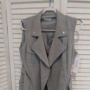 NWT Calvin Klein Grey Office Dress (Size 12)